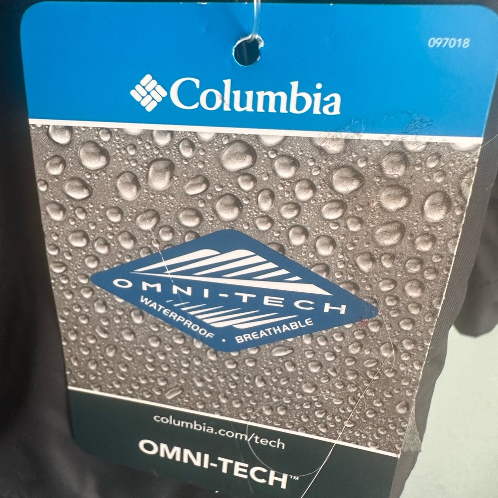 NWT Columbia Arcadia Black Hooded  Rain Jacket Windbreaker Girls Med 10/12 - Picture 5 of 10